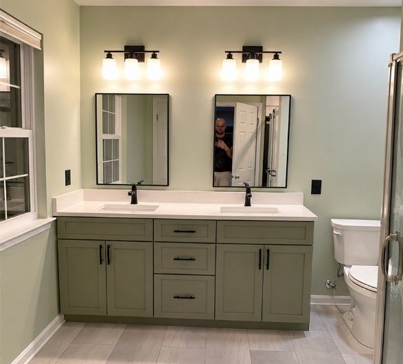 Primary Bath after painting