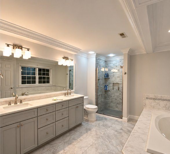 Master Bath Suite after painting