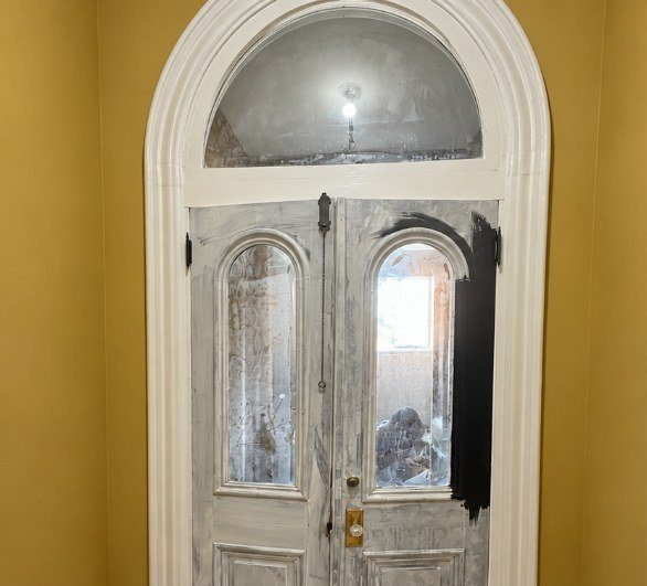 Grand Entry Doors before painting