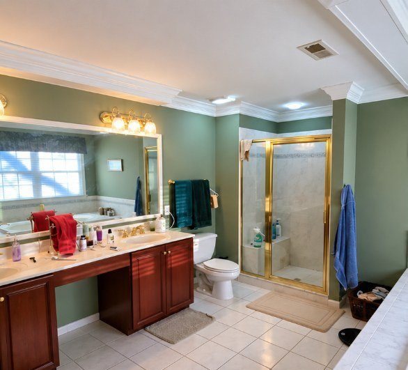 Master Bath Suite before painting